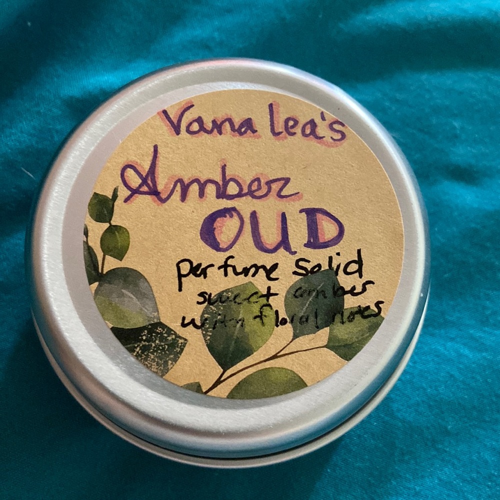 Amber Musk OUD natural scented Solid Tin